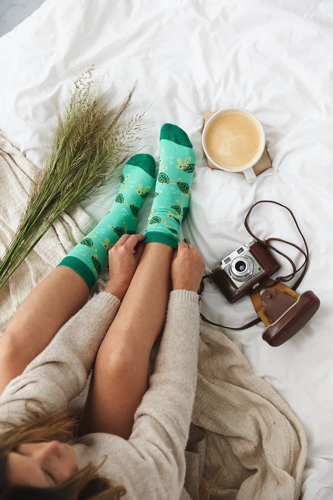 Sock ~ Turtle ~ Mint Green
