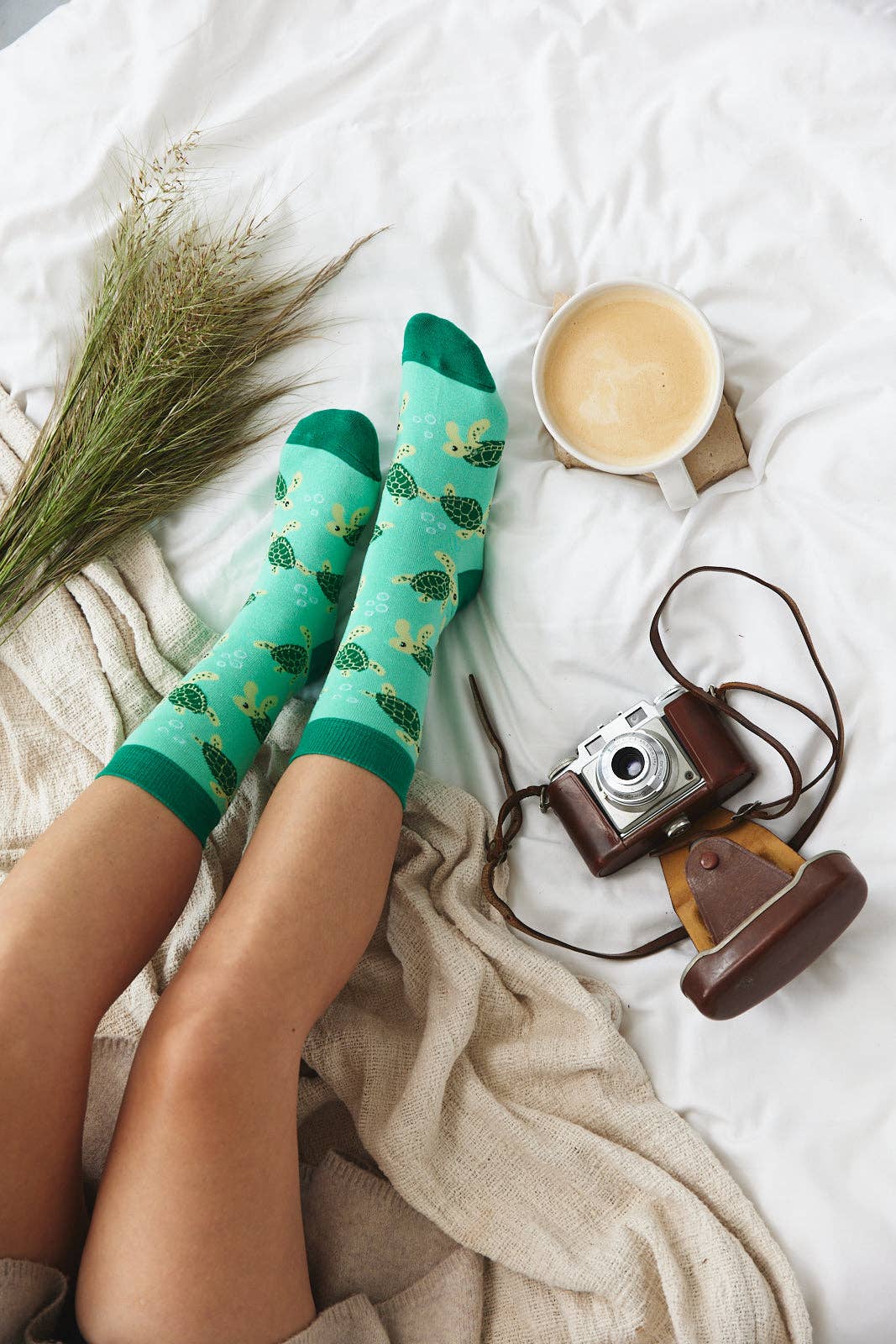 Sock ~ Turtle ~ Mint Green