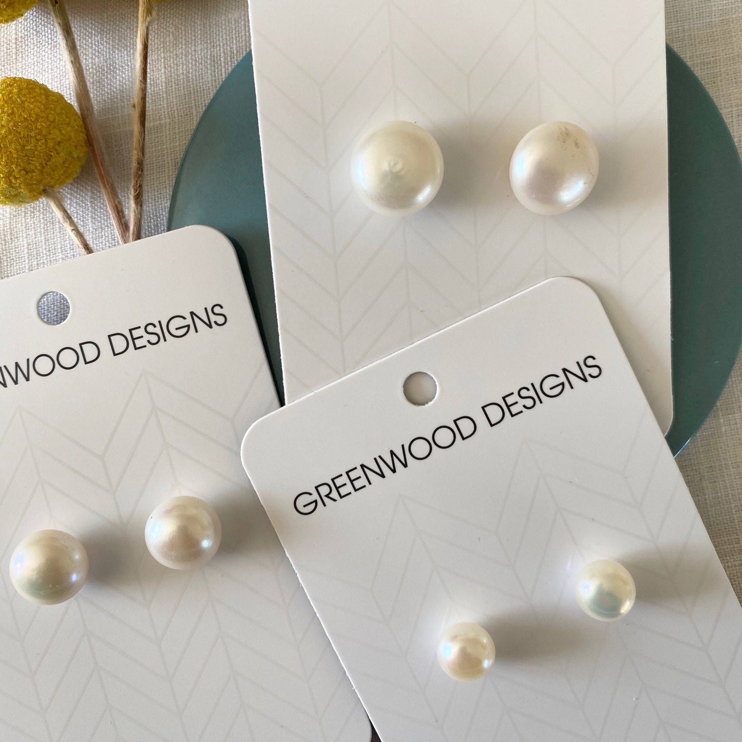 Sterling Silver Freshwater Pearl Stud Earring’s: Mini’s