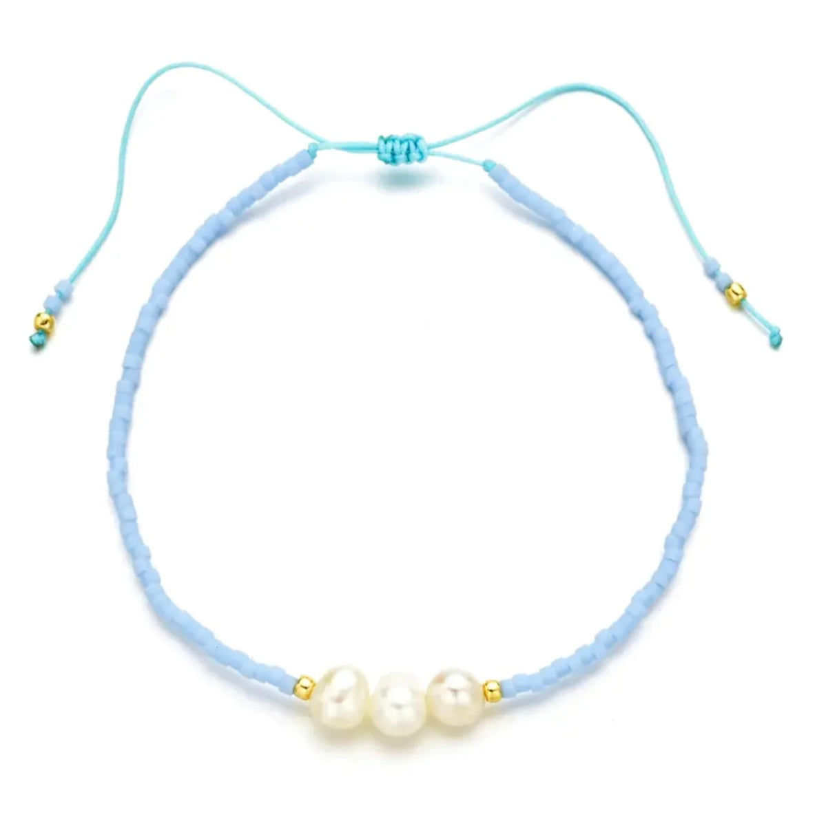 Sky Blue Pearl Bracelet