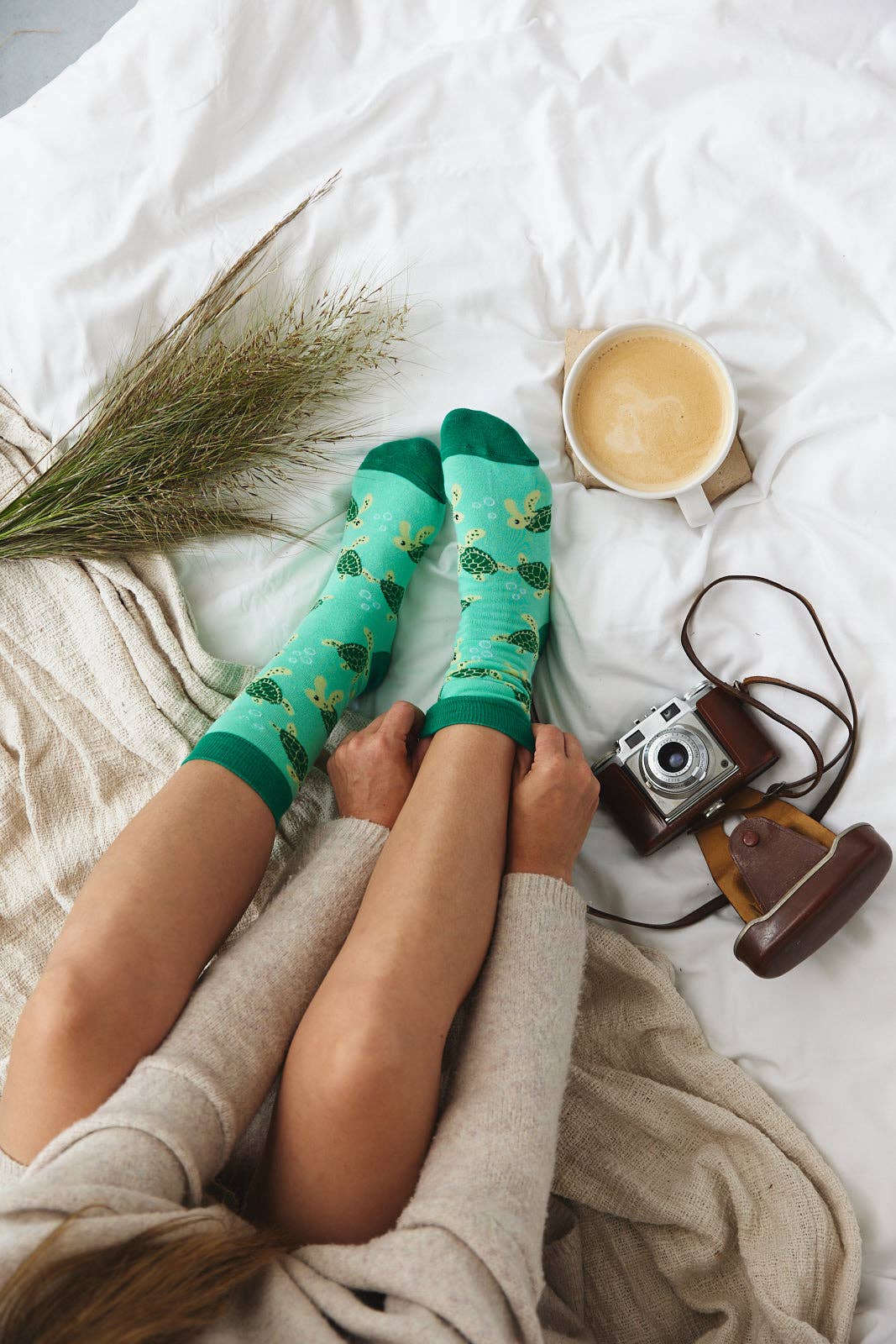Sock ~ Turtle ~ Mint Green