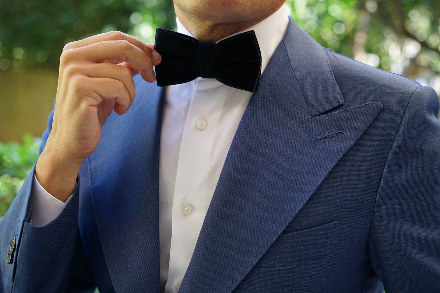 Black Velvet Bow Tie