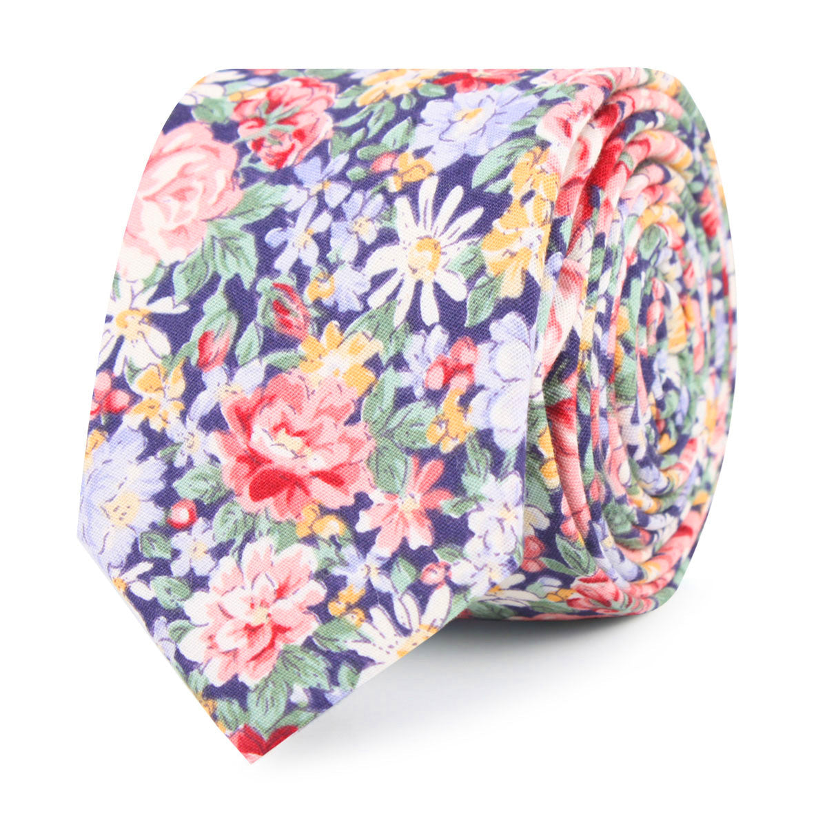 Chrysanthemum Floral Tie - Skinny