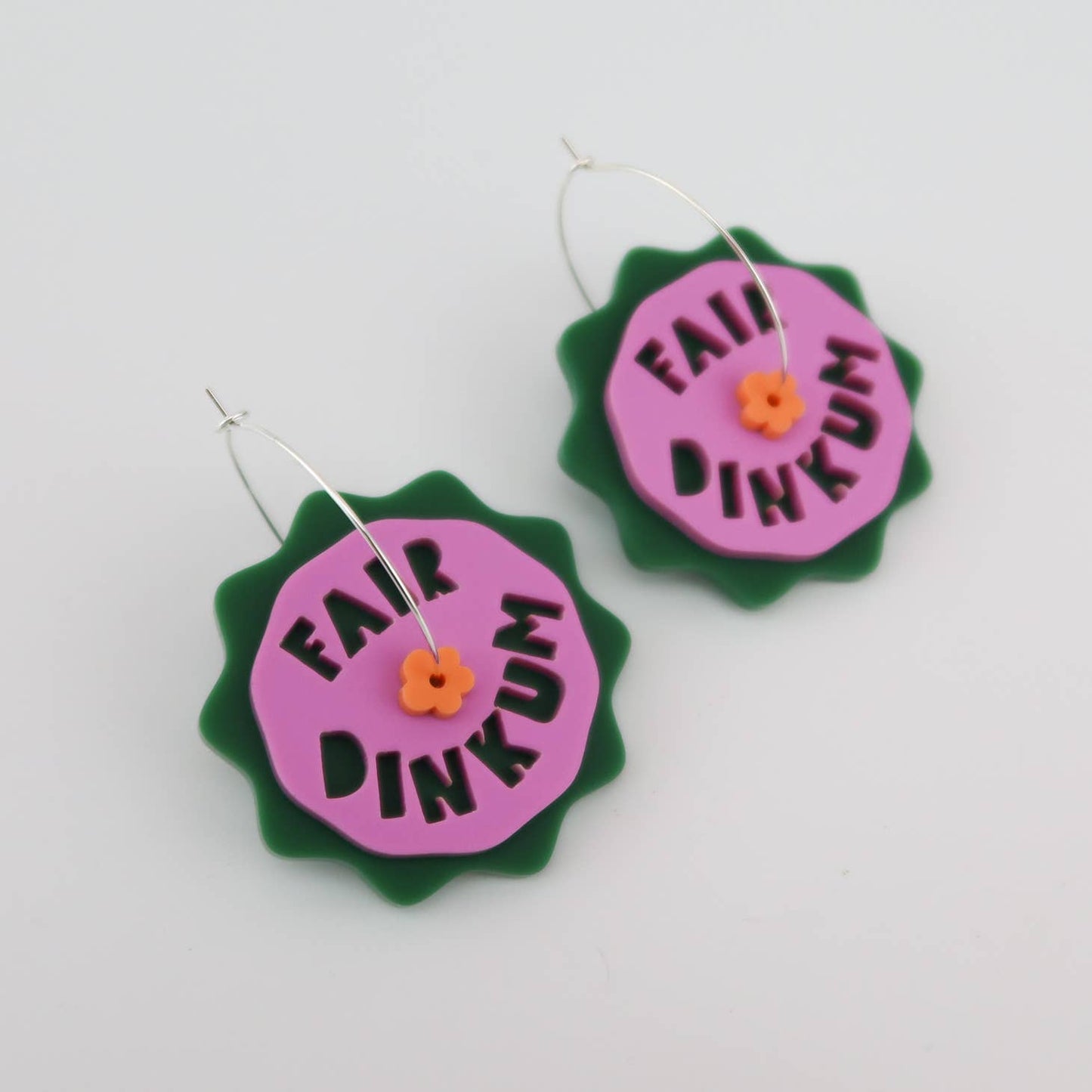 Fair Dinkum Hoops - Green/Violet/Orange