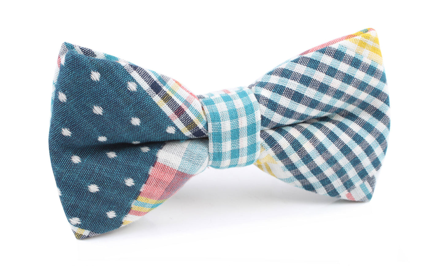 Gingham Polkadot Bow Tie
