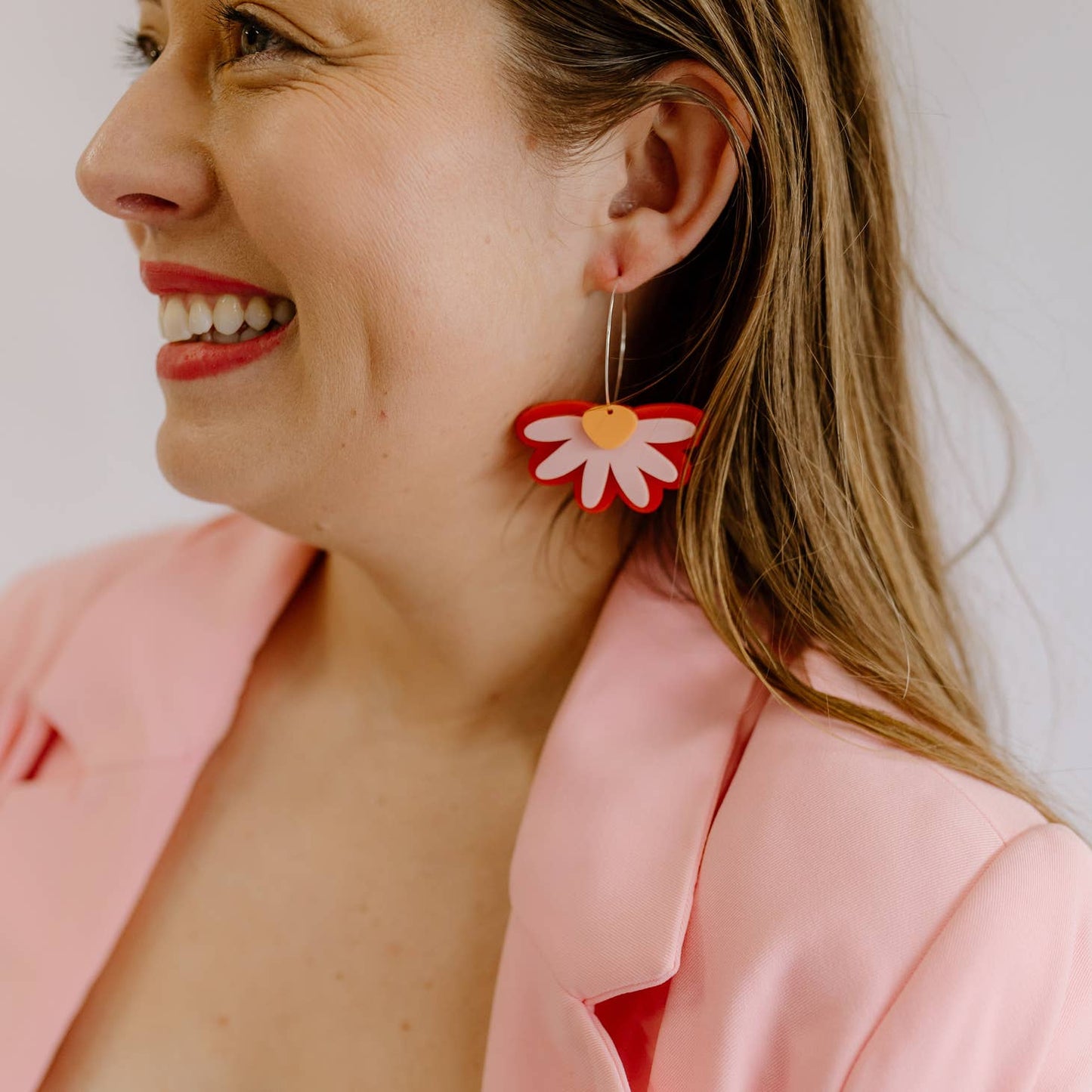 Ella Hoops - Red/Pink/Orange