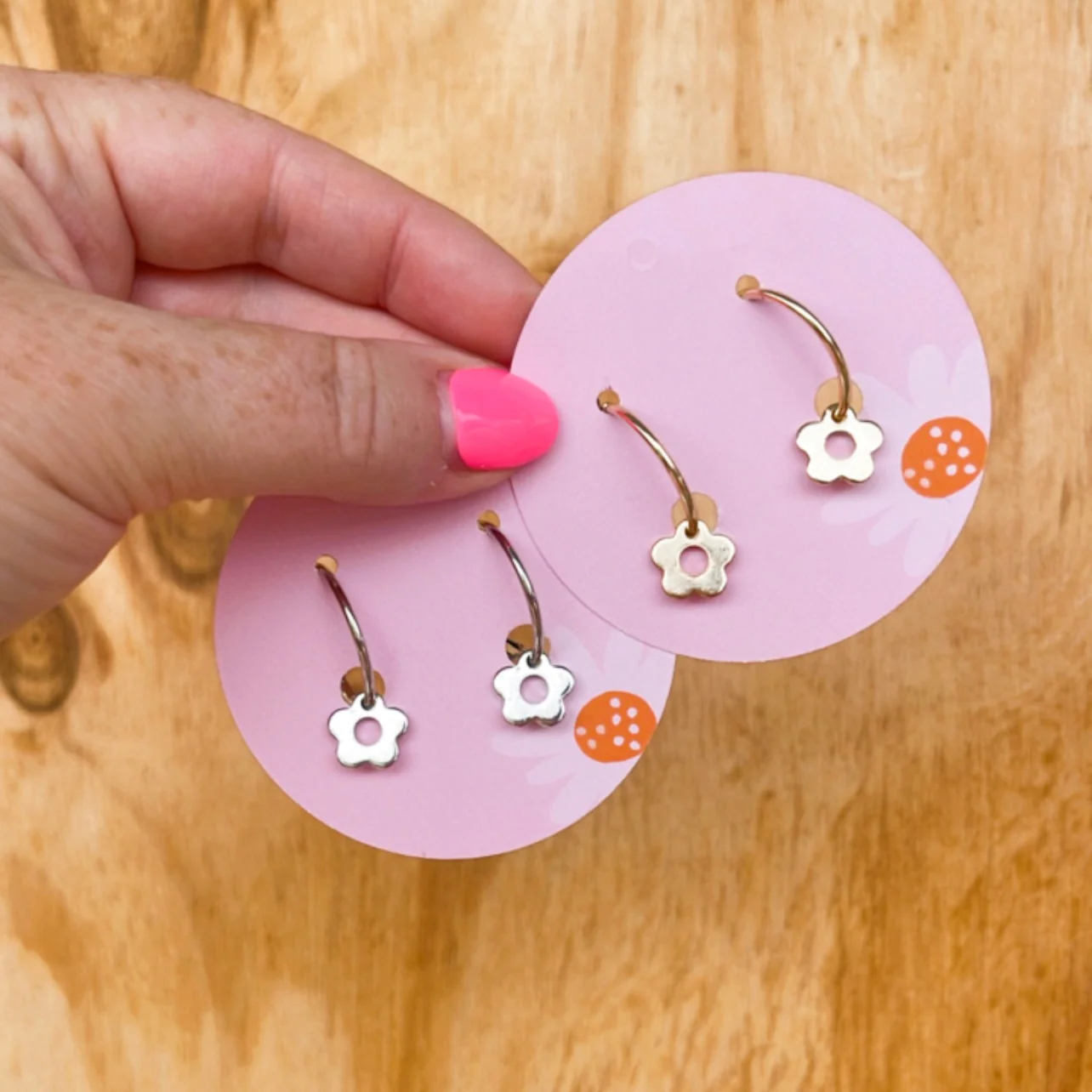 Tilly Flower Hoops