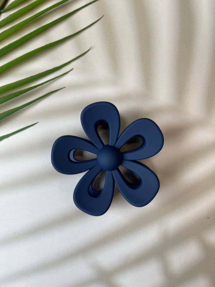 Claw Clip - Daisy Cut Out Flower - Ink