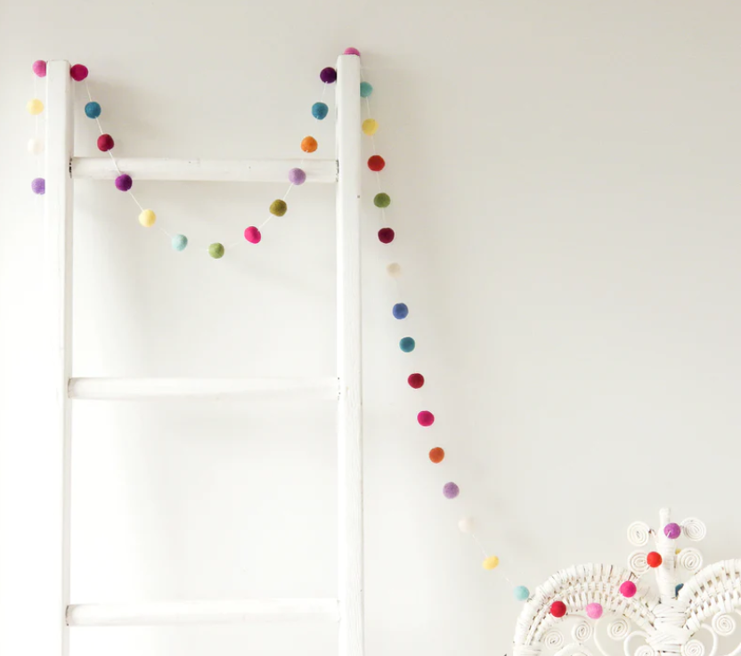 Pompom Garland - Colourful