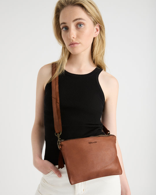 Monterey Crossbody - Cognac