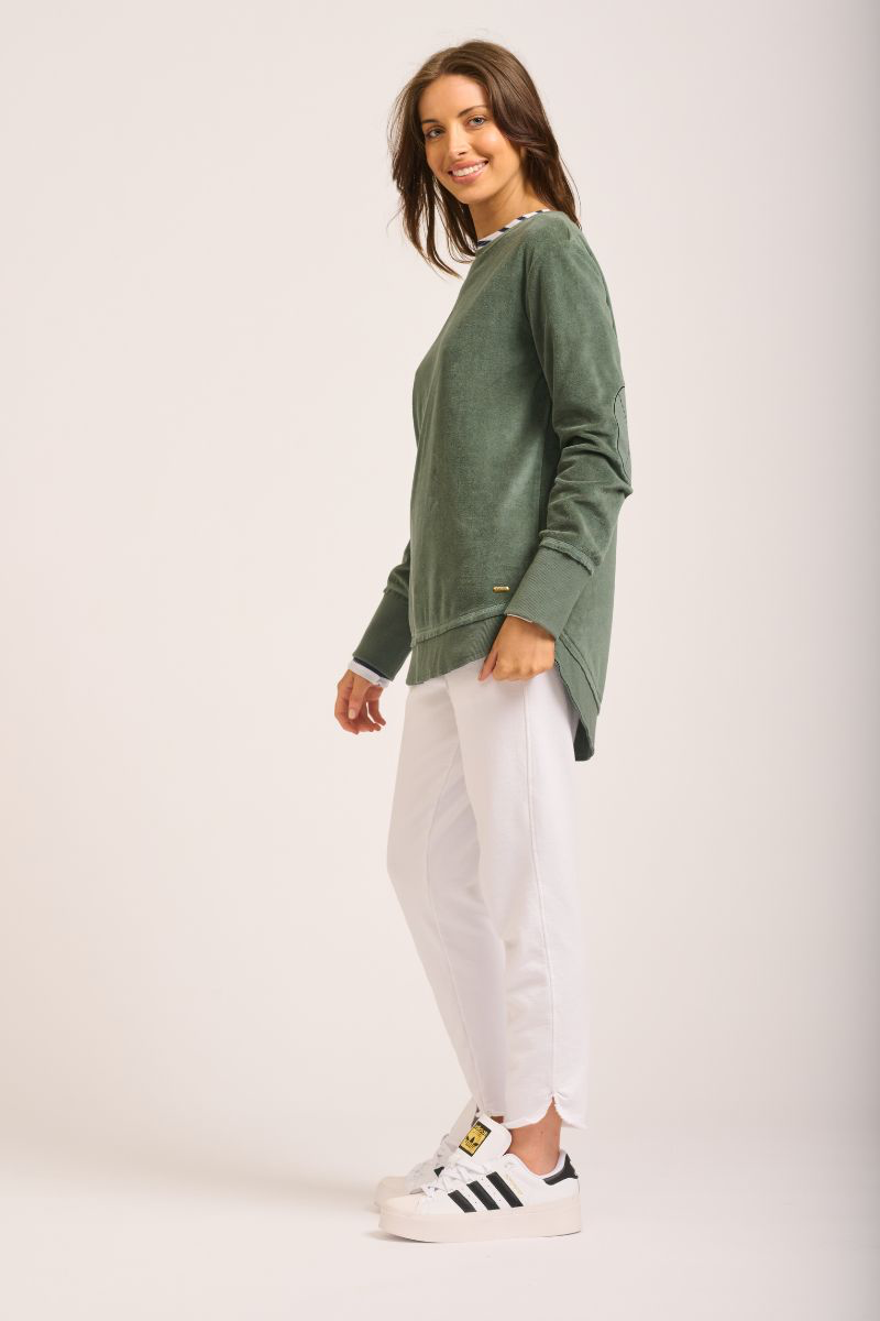 Velour Sweatshirt - Pine