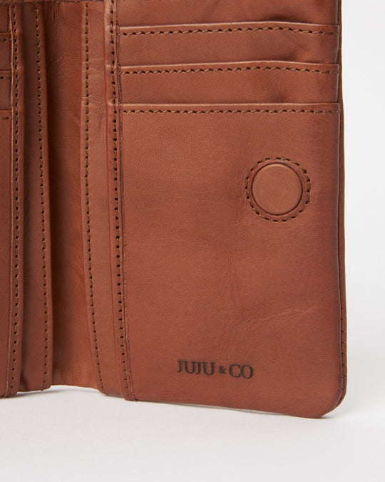Juju - Small Capri Wallet - Cognac