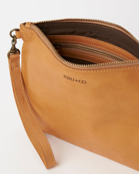 Large Flat Pouch - Tan