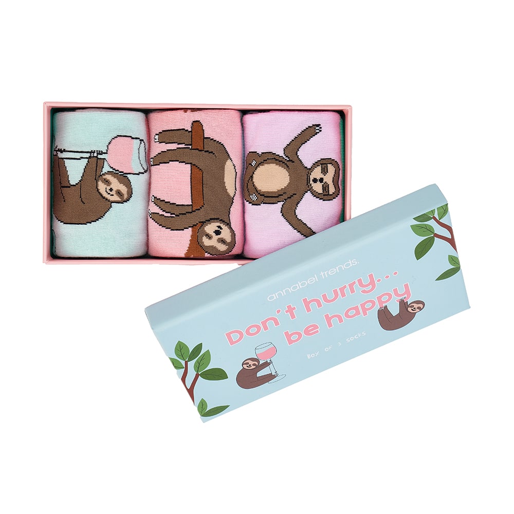 Don’t Hurry Be Happy - Funky Feet Socks