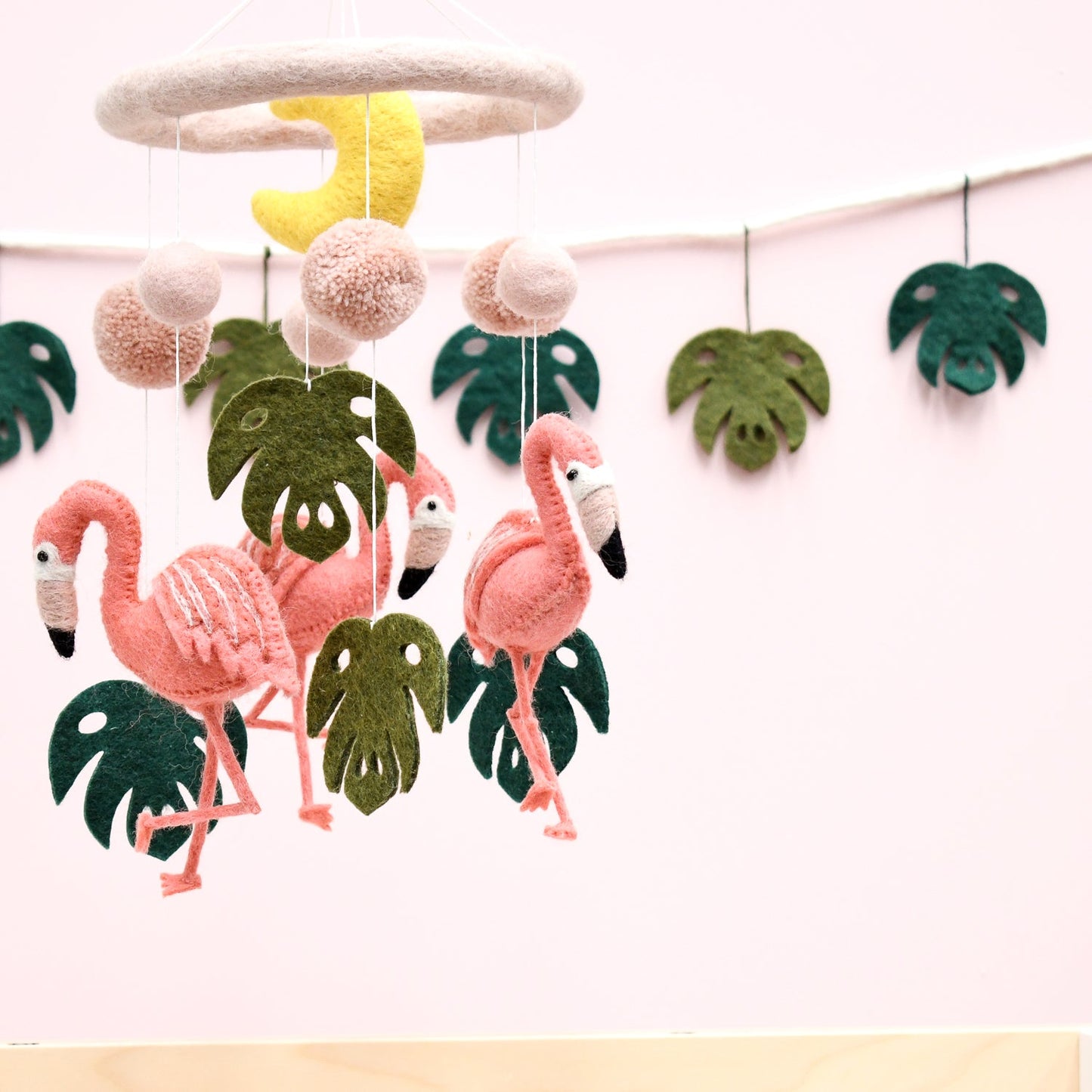 Flamingo Nursery Cot Mobile