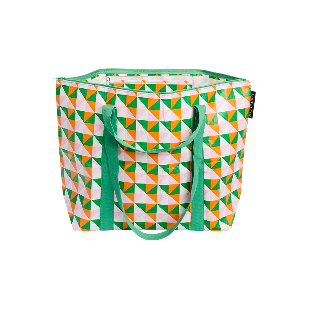 Pinwheel Zip Medium Tote