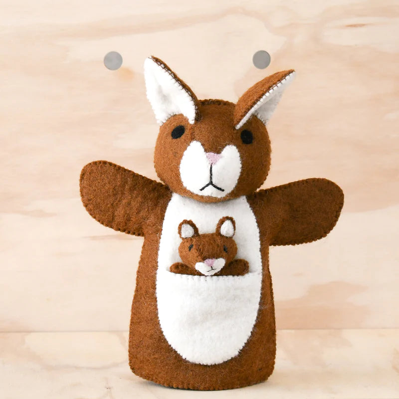 Kangaroo & Joey Hand Puppet
