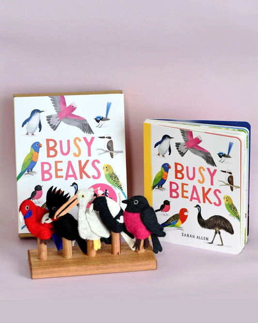 Busy Beaks Book & Puppets