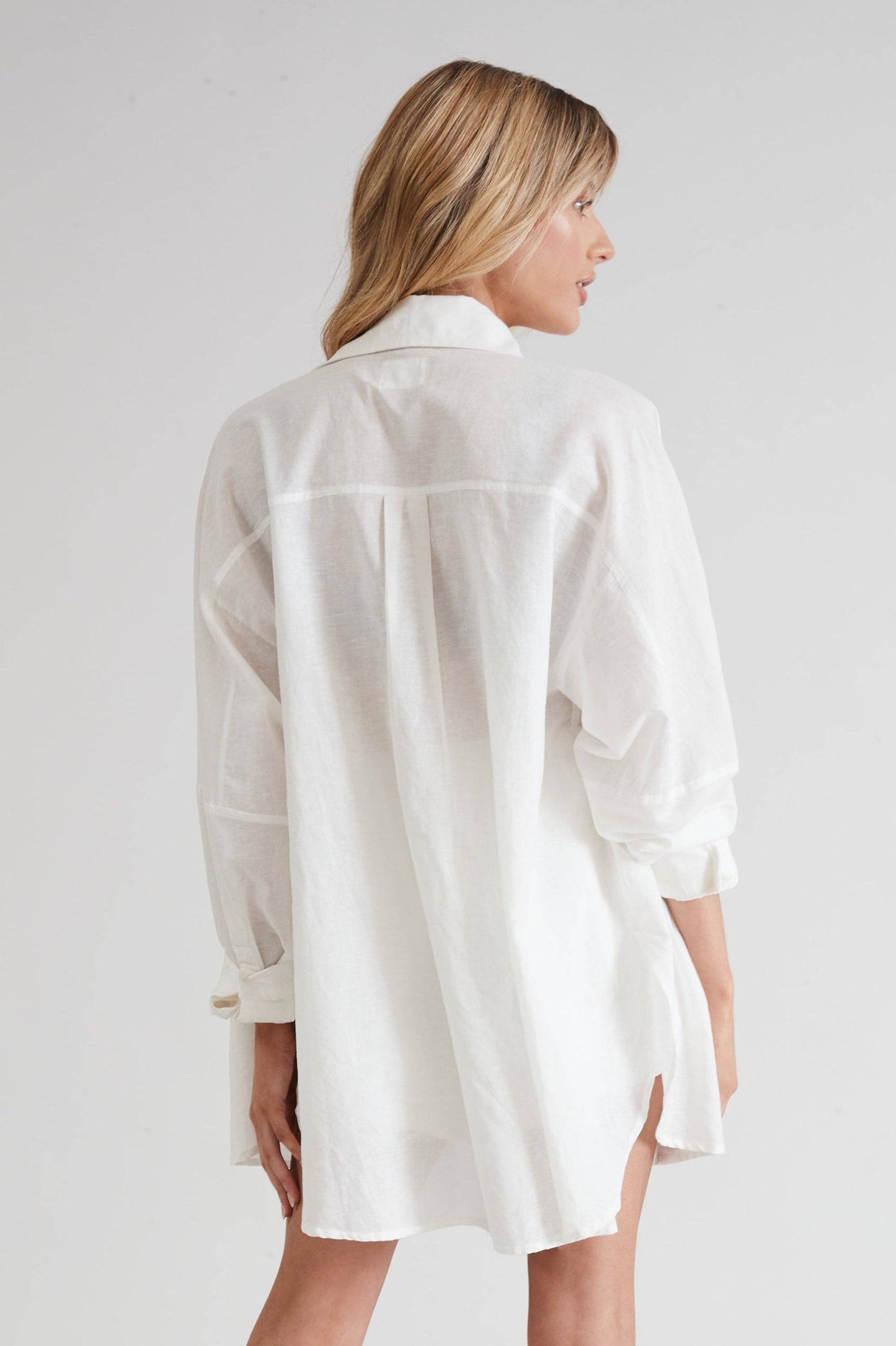 Monaco White Linen Shirt