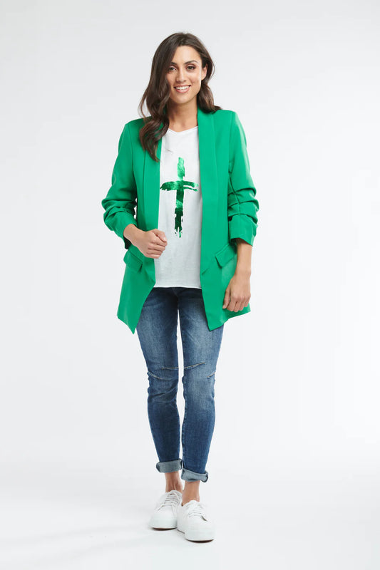 Italian Blazer - Emerald