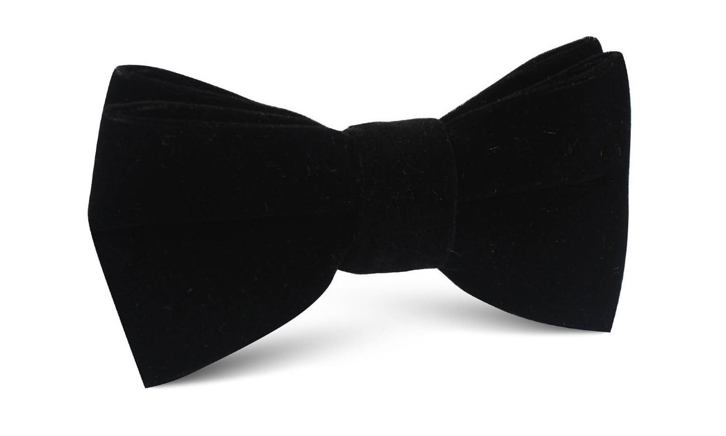 Black Velvet Bow Tie