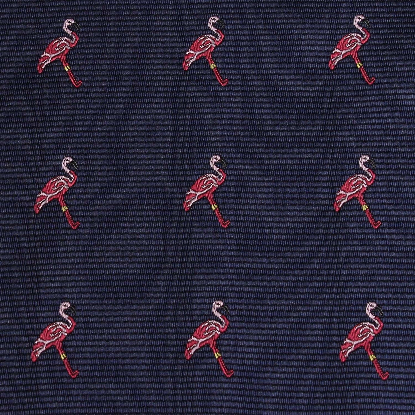Navy Pink Flamingo Bow Tie