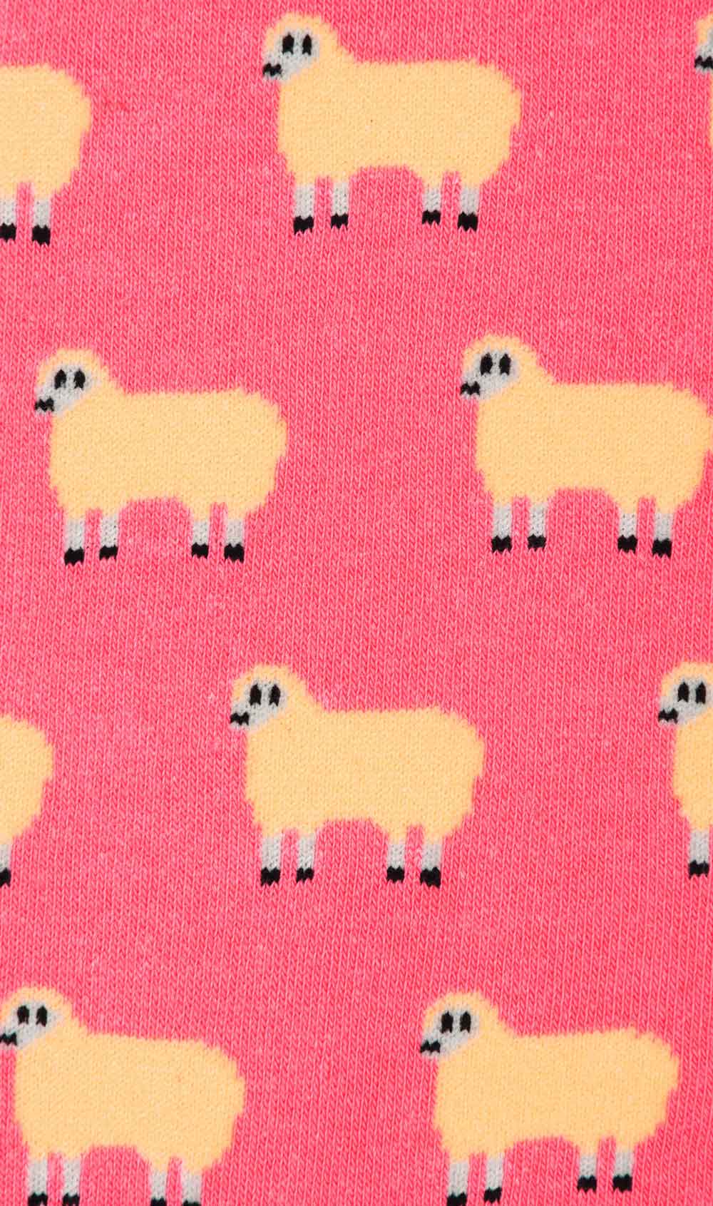 Men’s Socks - Sheep Pink