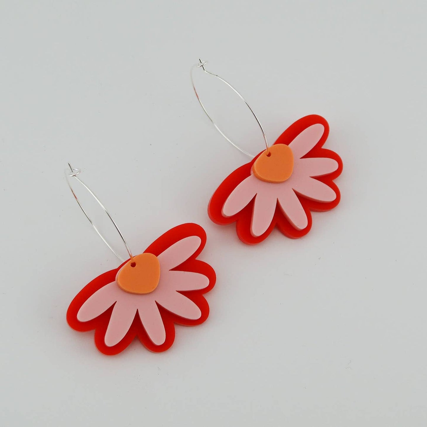 Ella Hoops - Red/Pink/Orange