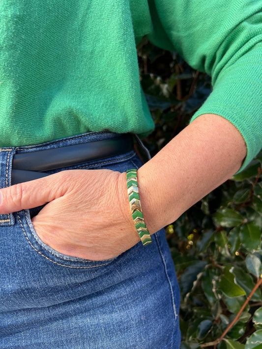 Chevy Olive/Gold Bracelet