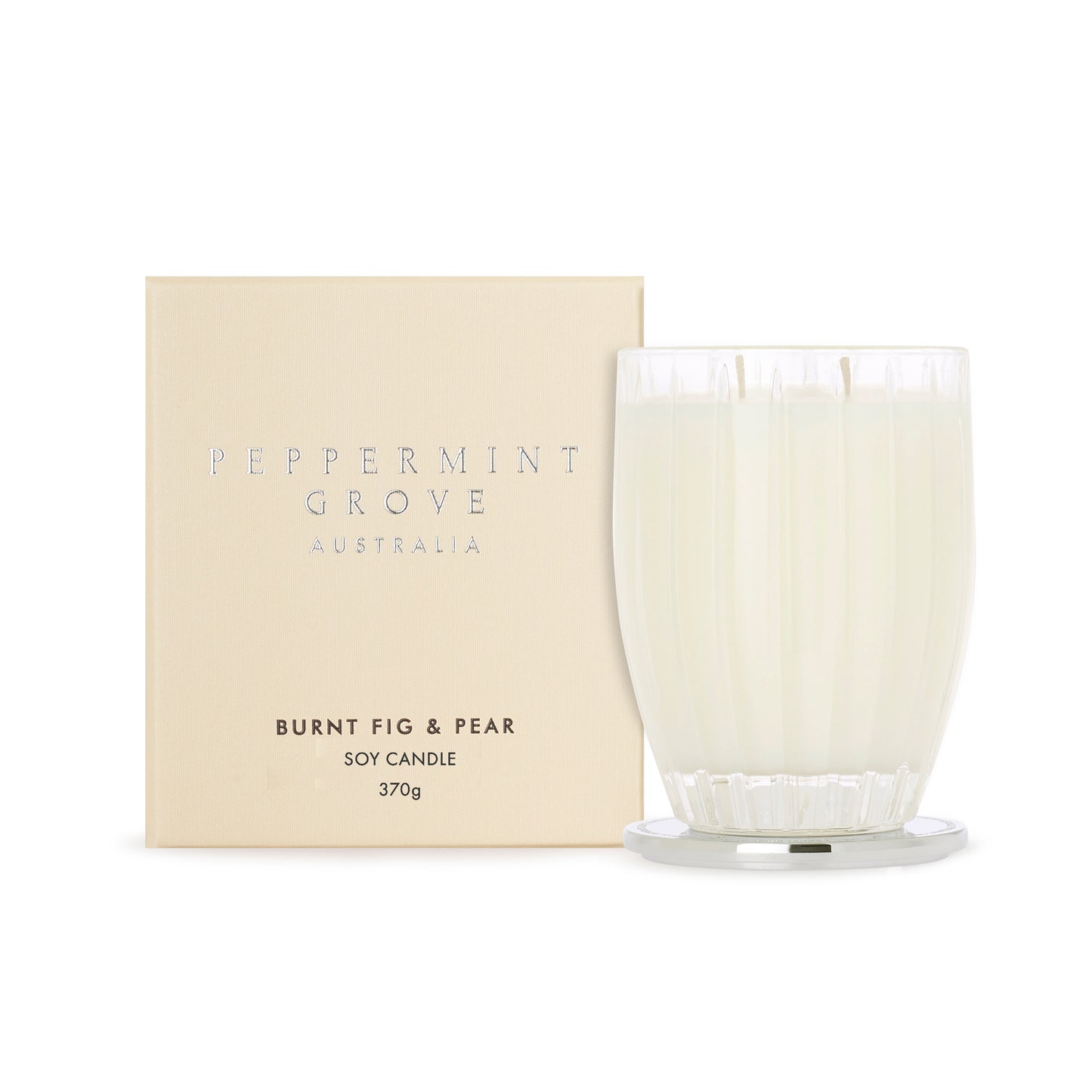 Burnt Fig & Pear Soy Candle 370g