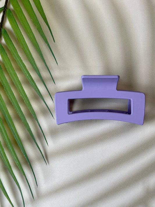 Claw Clip - Elongated Rectangle - Lilac