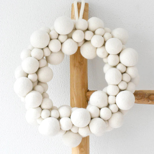 Felt Ball Wreath