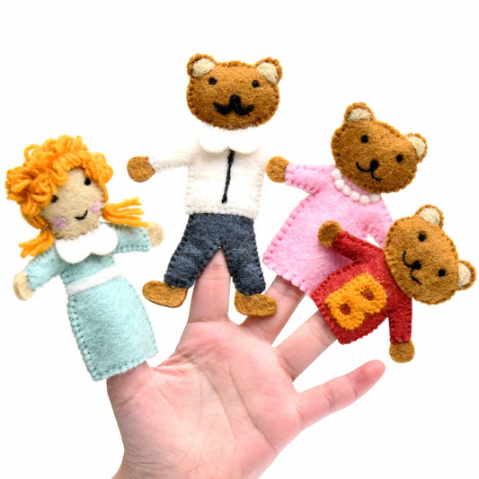 Goldilocks and the Three Bears Finger Puppets