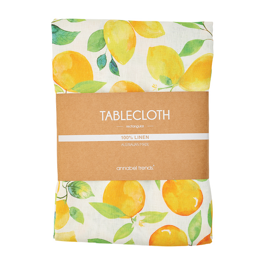 Linen Tablecloth-Amalfi Citrus