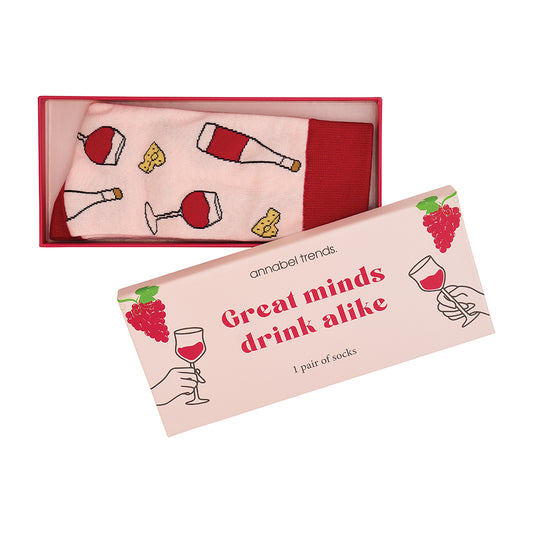 Boxed Socks - Great Minds Drink Alike