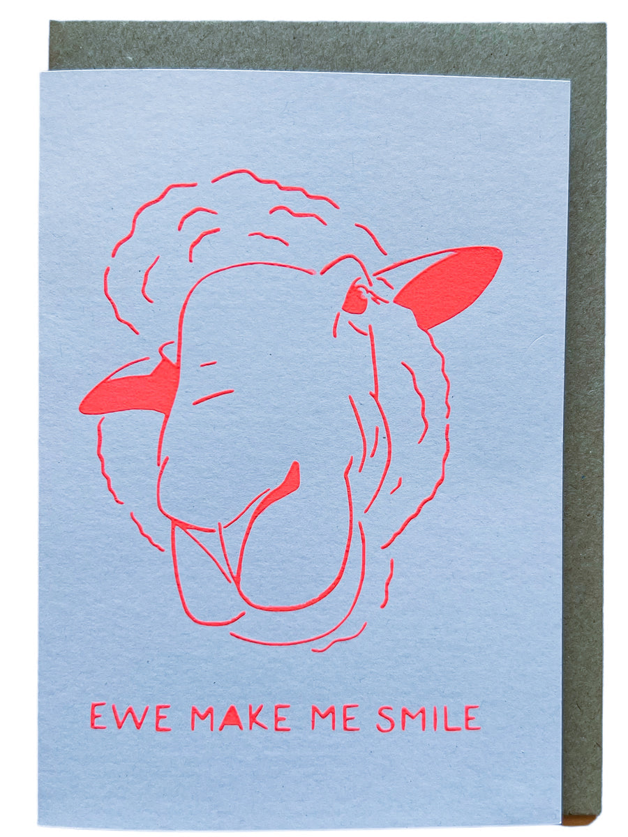 Ewe make me smile Card