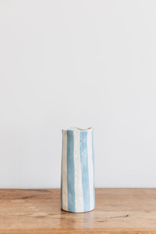 Medium Cornflower Stripe Vase