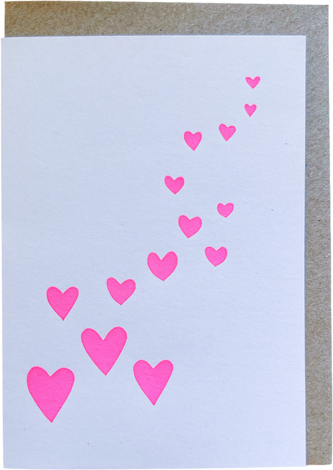 Floating Hearts Card